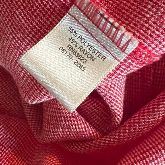 Vintage Red &White Micro Plaid/Gingham Picnic Maxi Skirt W/Elastic Waistband - Picture 9 of 9